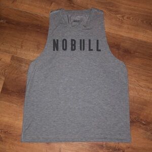 Gray NoBull Logo High Neck Tank